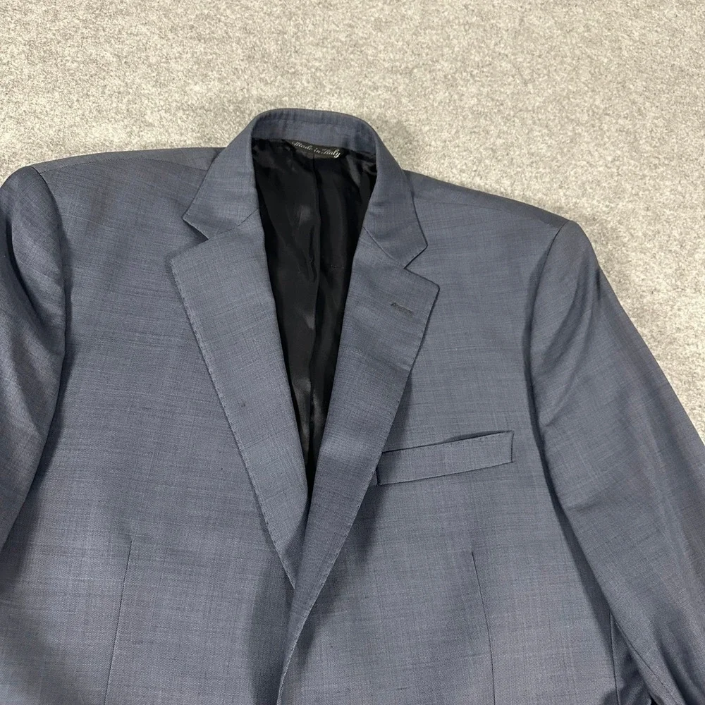 Ermenegildo Zegna Saks Fifth Avenue Blazer Mens 42 Grey Traveller Wool 2 Button